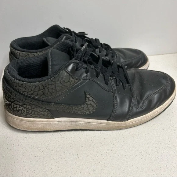 Nike Air Jordan SE 1 Black Elephant Low Top Size 14